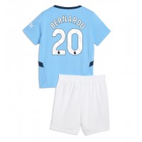 Manchester City Bernardo Silva #20 Fußballbekleidung Heimtrikot Kinder 2024-25 Kurzarm (+ kurze hosen)